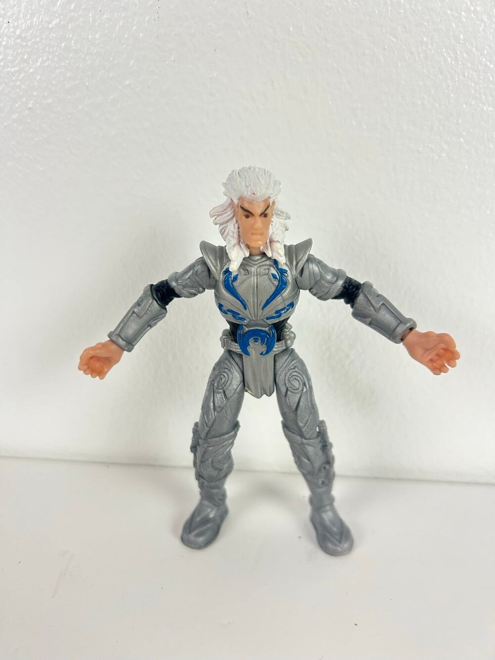 True Legends Elf Action Figure Chap Mei Silver Armor Blue Details 4"